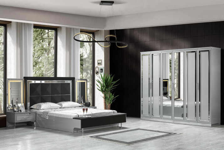 Yıldız Silver Bedroom Set