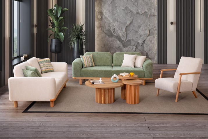 Carmen Bohem Sofa Set YuppiHome