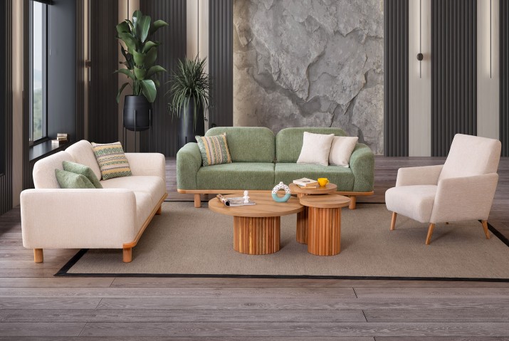 Carmen Bohem Sofa Set YuppiHome